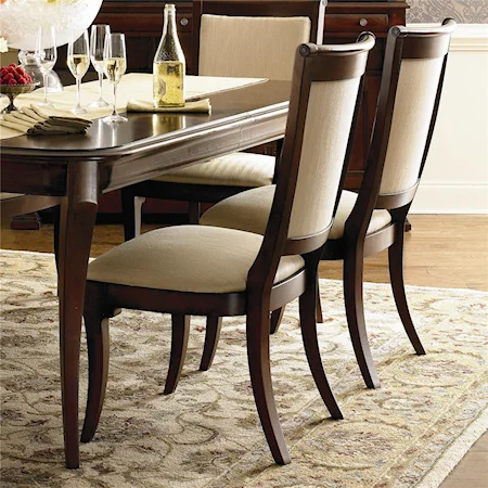 Dining Side Chair with Fabric Seat